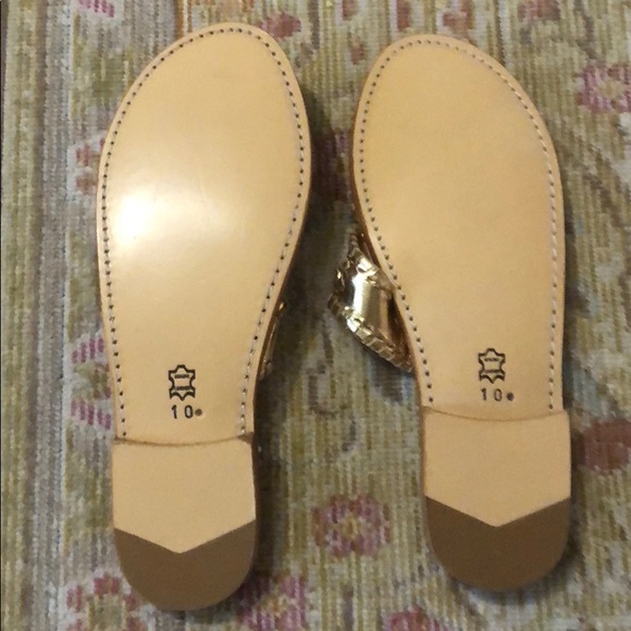 NWOT Gold Palm Beach Classic Sandals - Picture 5 of 5